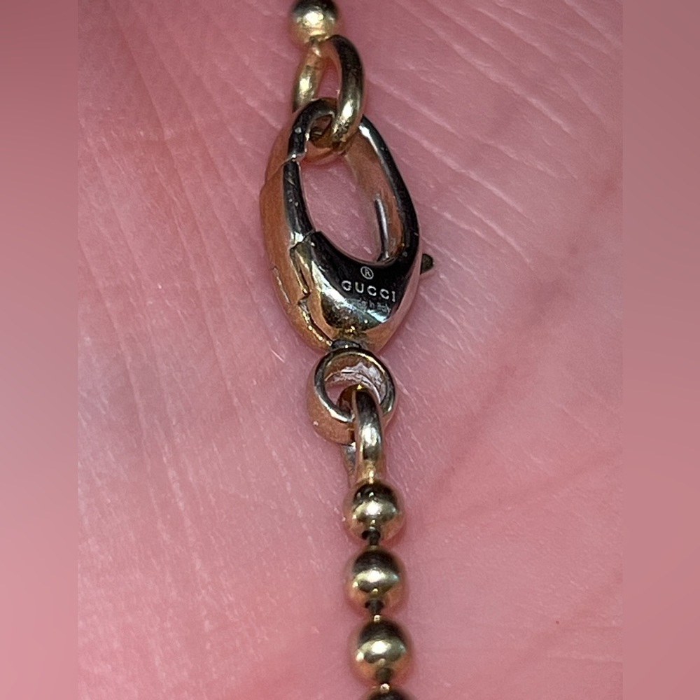 /sold/💯 Gucci “Love Britt” Interlocking G Pendant with Necklace - Picture 12 of 15